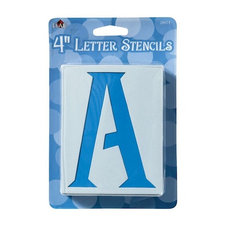4 In. Card Stock Letters Stencil 48 Pk